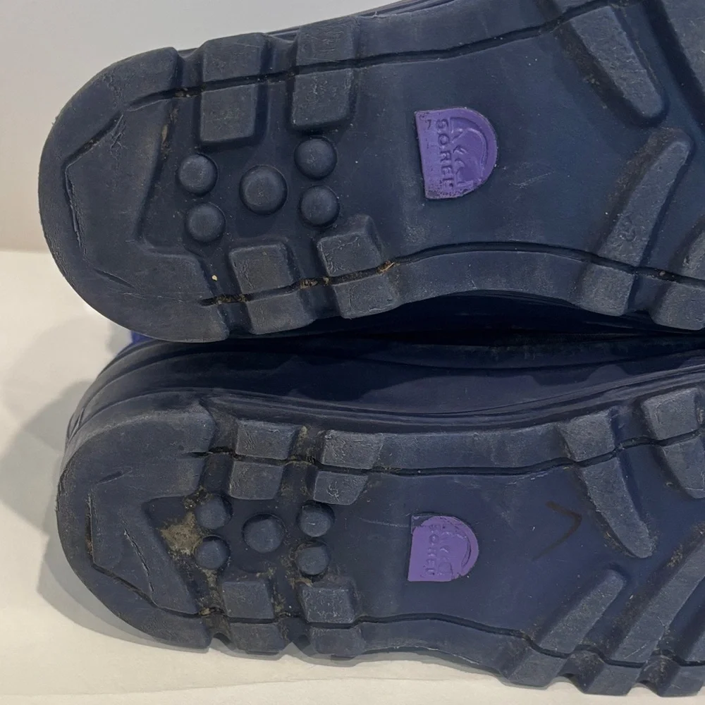 Sorel Flurry Blue and Lavender Winter Snow Boots